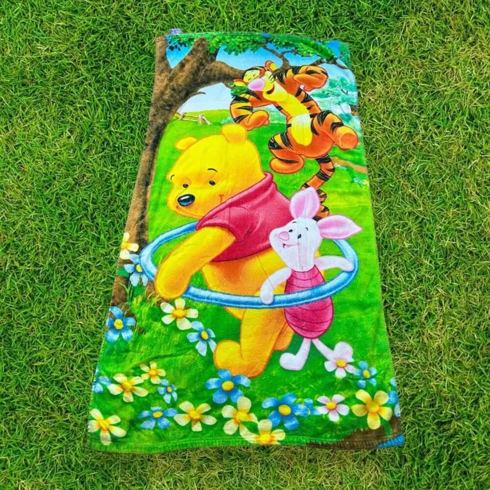 Vintage Y2K Disney Winnie the Pooh Tigger Piglet Beach Towel